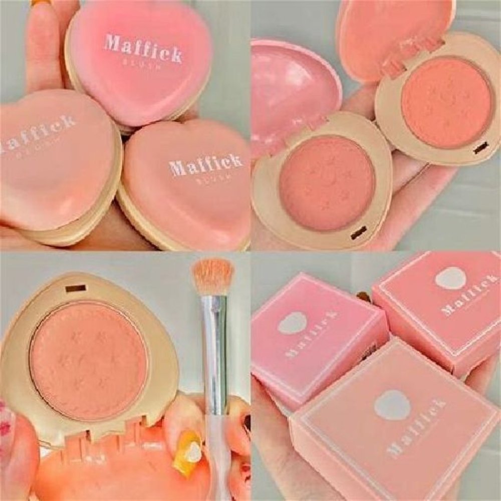 NIB Maffick Kawaii Korean Cookie Blusher-Peach/Pink (01)